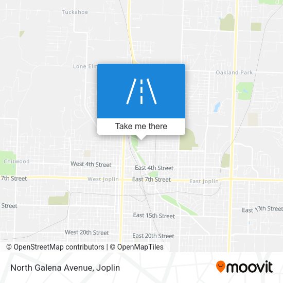 North Galena Avenue map