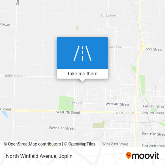 North Winfield Avenue map