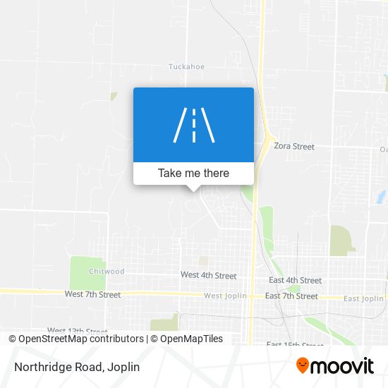 Northridge Road map