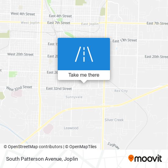 South Patterson Avenue map