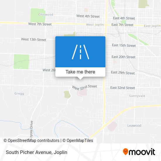 South Picher Avenue map