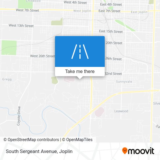 Mapa de South Sergeant Avenue