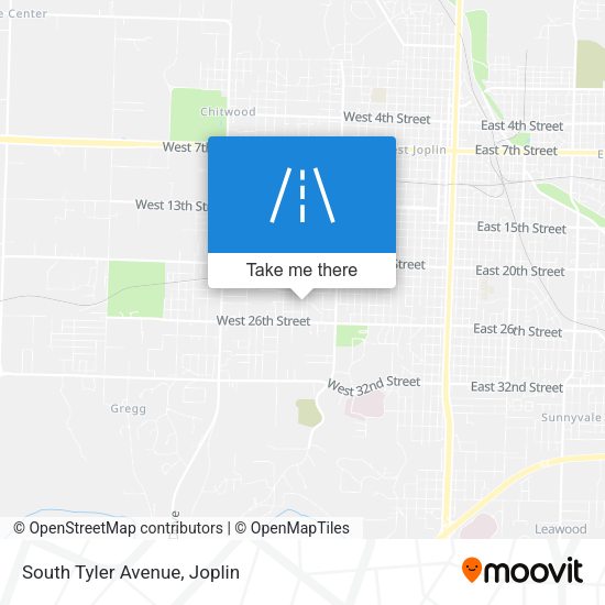 Mapa de South Tyler Avenue