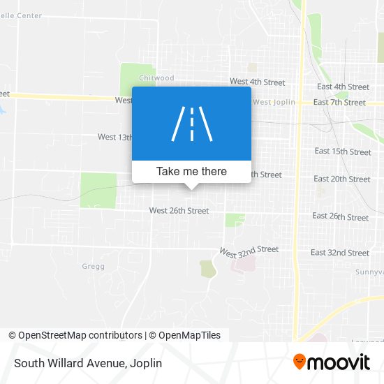 South Willard Avenue map