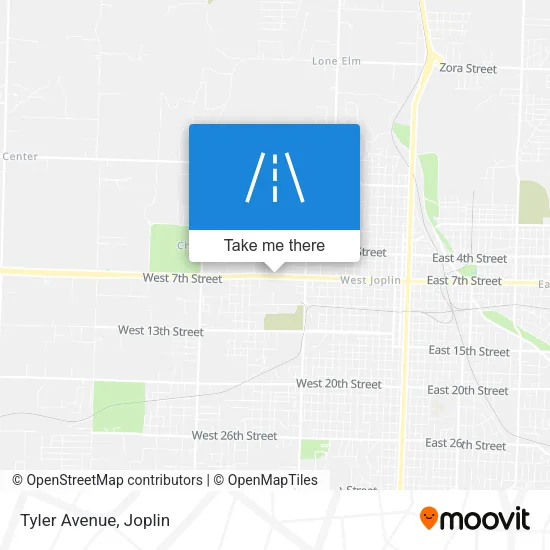 Tyler Avenue map