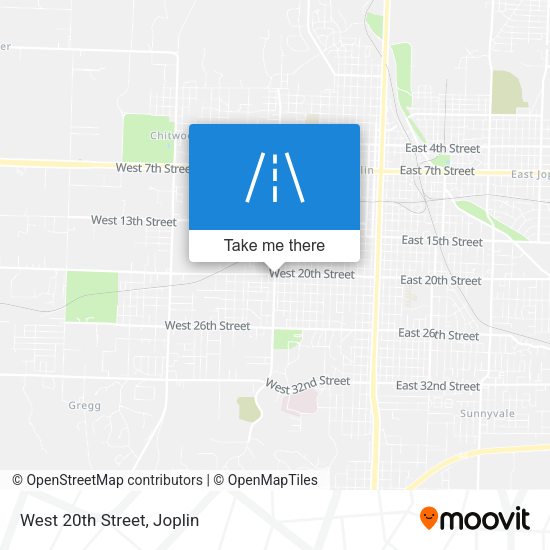 Mapa de West 20th Street