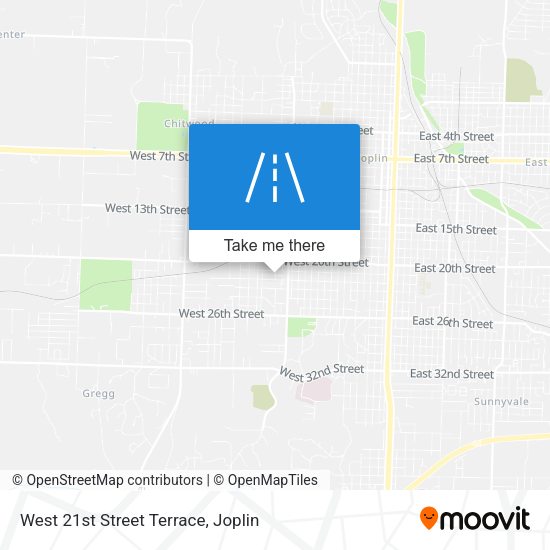 West 21st Street Terrace map