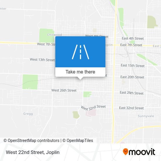 Mapa de West 22nd Street