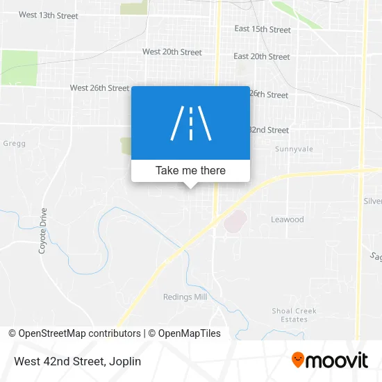 West 42nd Street map