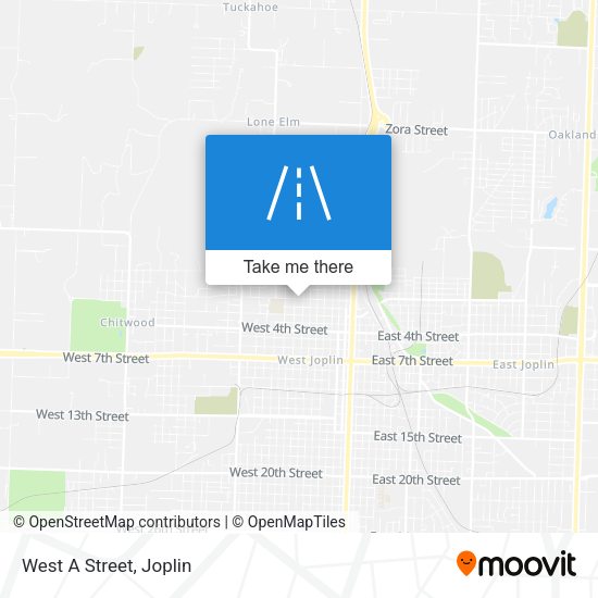 Mapa de West A Street