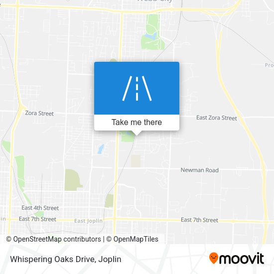 Whispering Oaks Drive map
