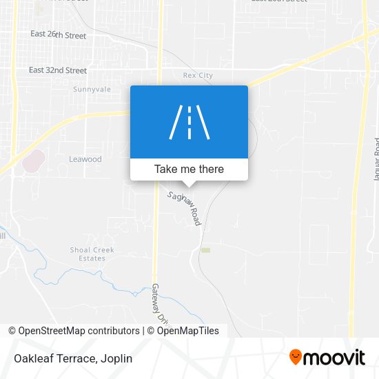 Mapa de Oakleaf Terrace