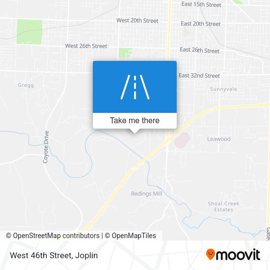 Mapa de West 46th Street
