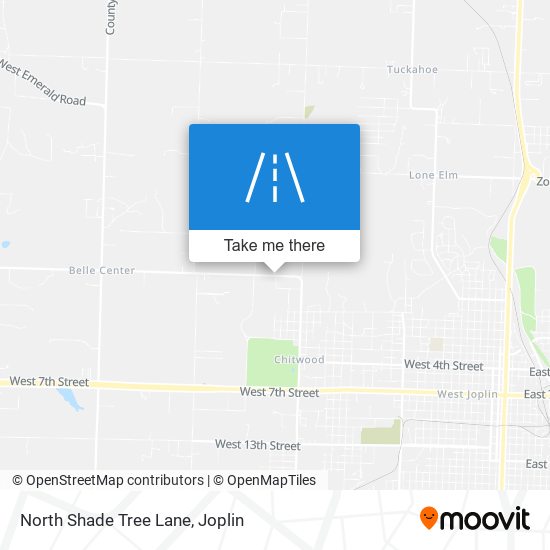 North Shade Tree Lane map