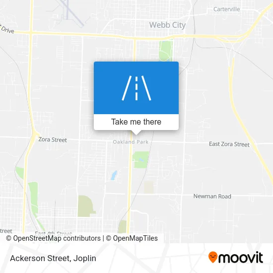 Ackerson Street map