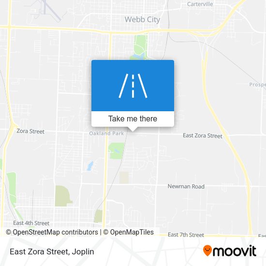 Mapa de East Zora Street