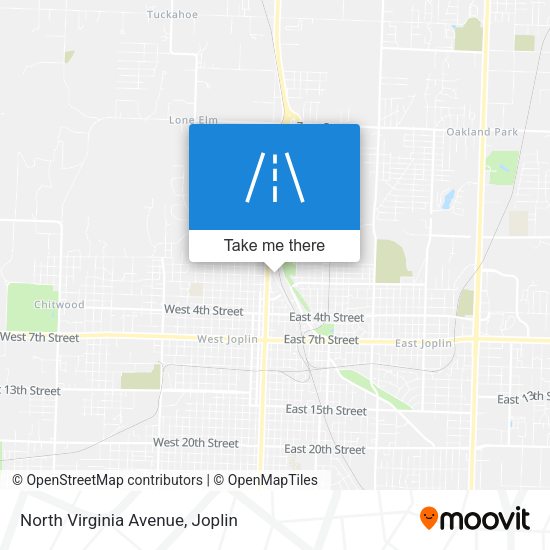 Mapa de North Virginia Avenue