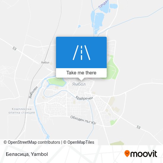 Беласица map