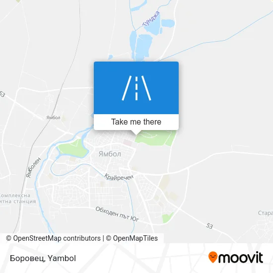 Карта Боровец