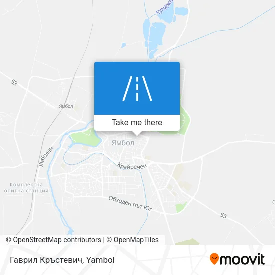 Карта Гаврил Кръстевич