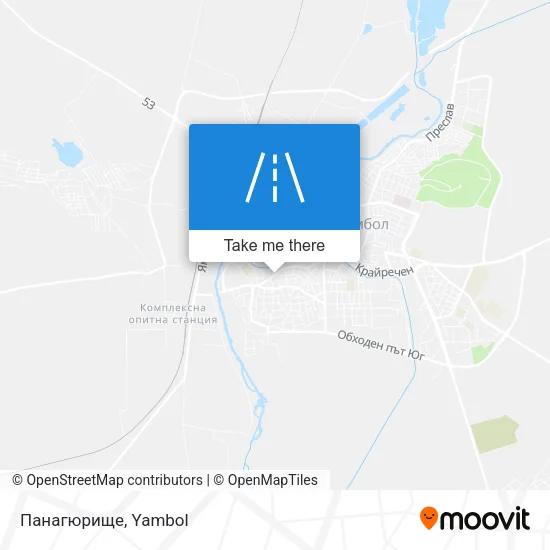 Карта Панагюрище