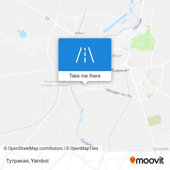 Карта Тутракан