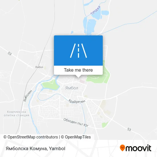 Карта Ямболска Комуна