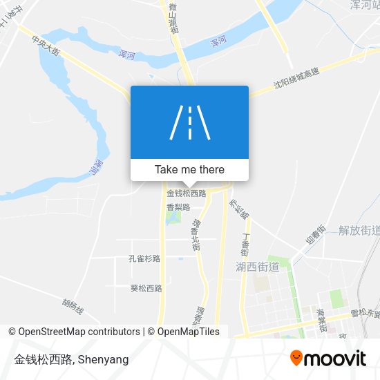 金钱松西路 map