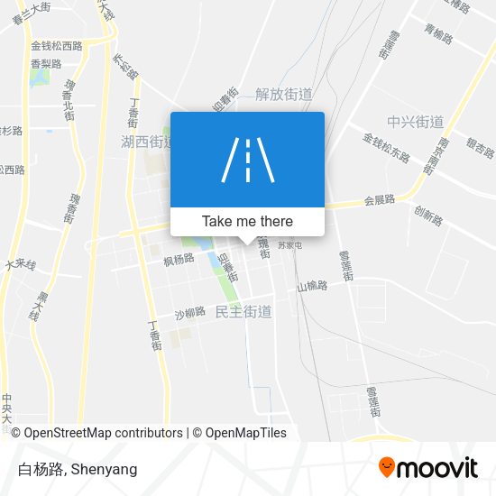 白杨路 map
