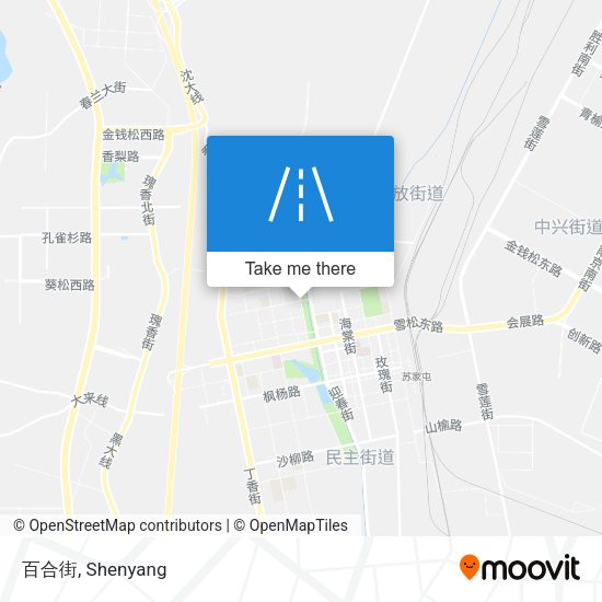 百合街 map