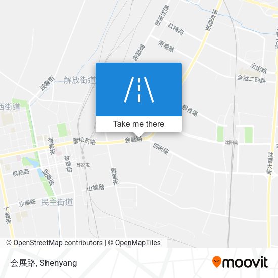 会展路 map