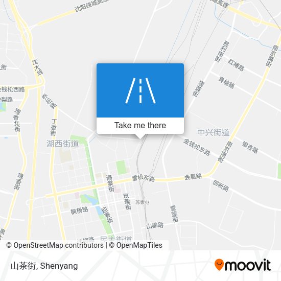 山茶街 map