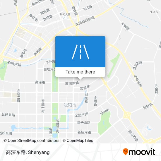 高深东路 map