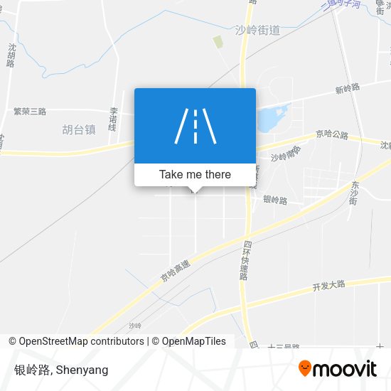 银岭路 map