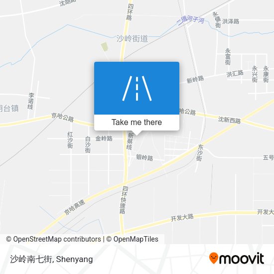 沙岭南七街 map