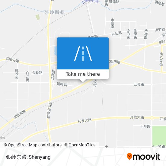 银岭东路 map