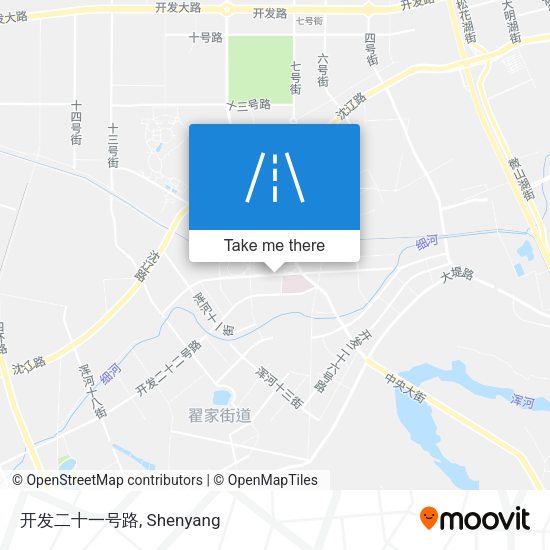 开发二十一号路 map