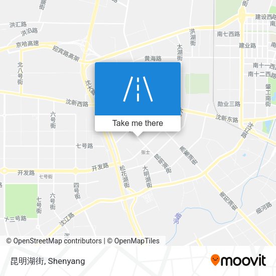 昆明湖街 map