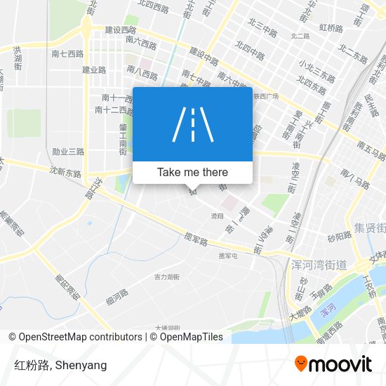 红粉路 map
