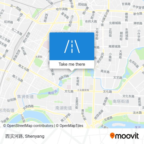 西滨河路 map
