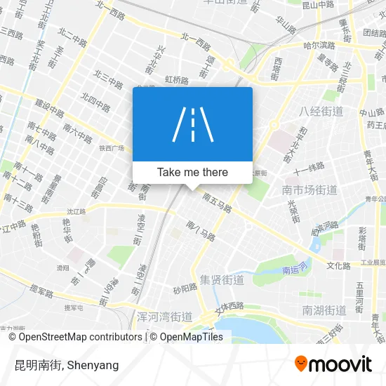 昆明南街 map
