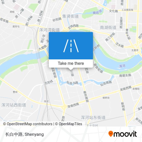 长白中路 map