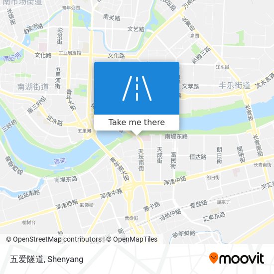 五爱隧道 map