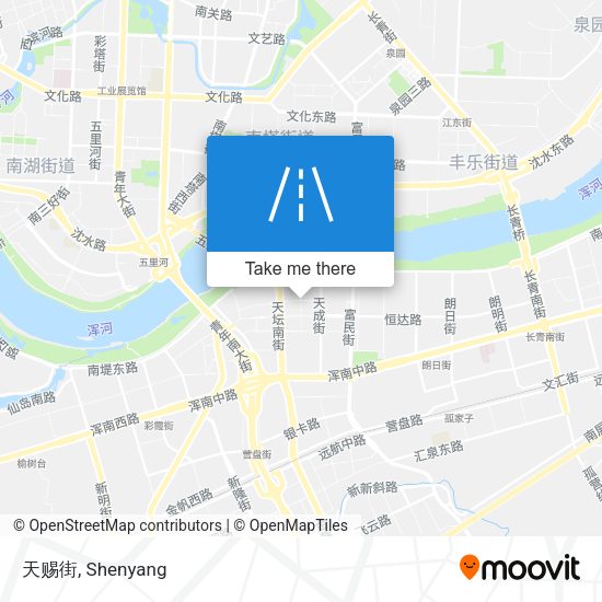 天赐街 map