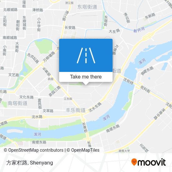 方家栏路 map
