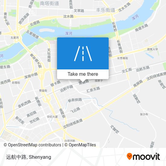 远航中路 map