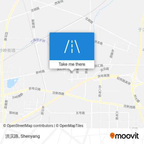 洪滨路 map
