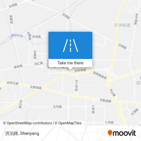 洪泊路 map