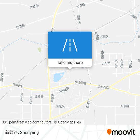新岭路 map