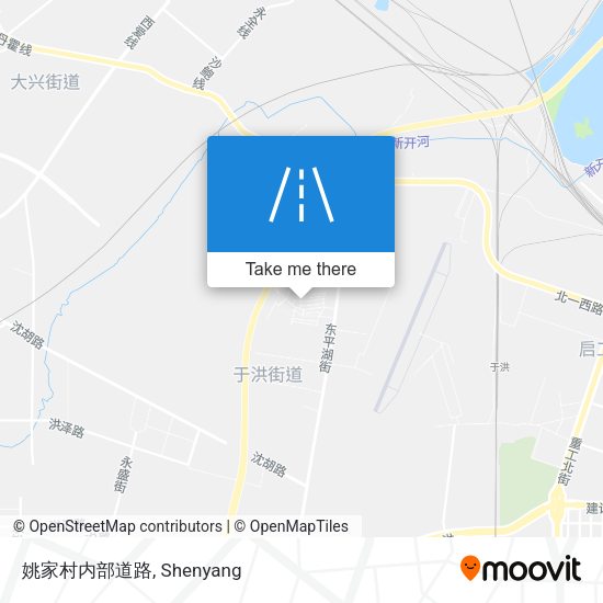 姚家村内部道路 map
